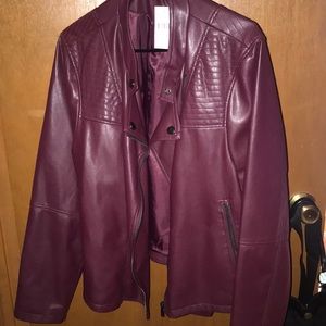 Faux leather jacket